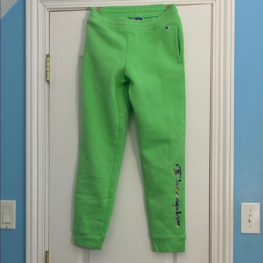 Champion Kids Bright Green sweatpants